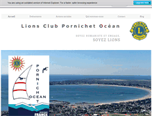 Tablet Screenshot of lions-pornichet-ocean.com